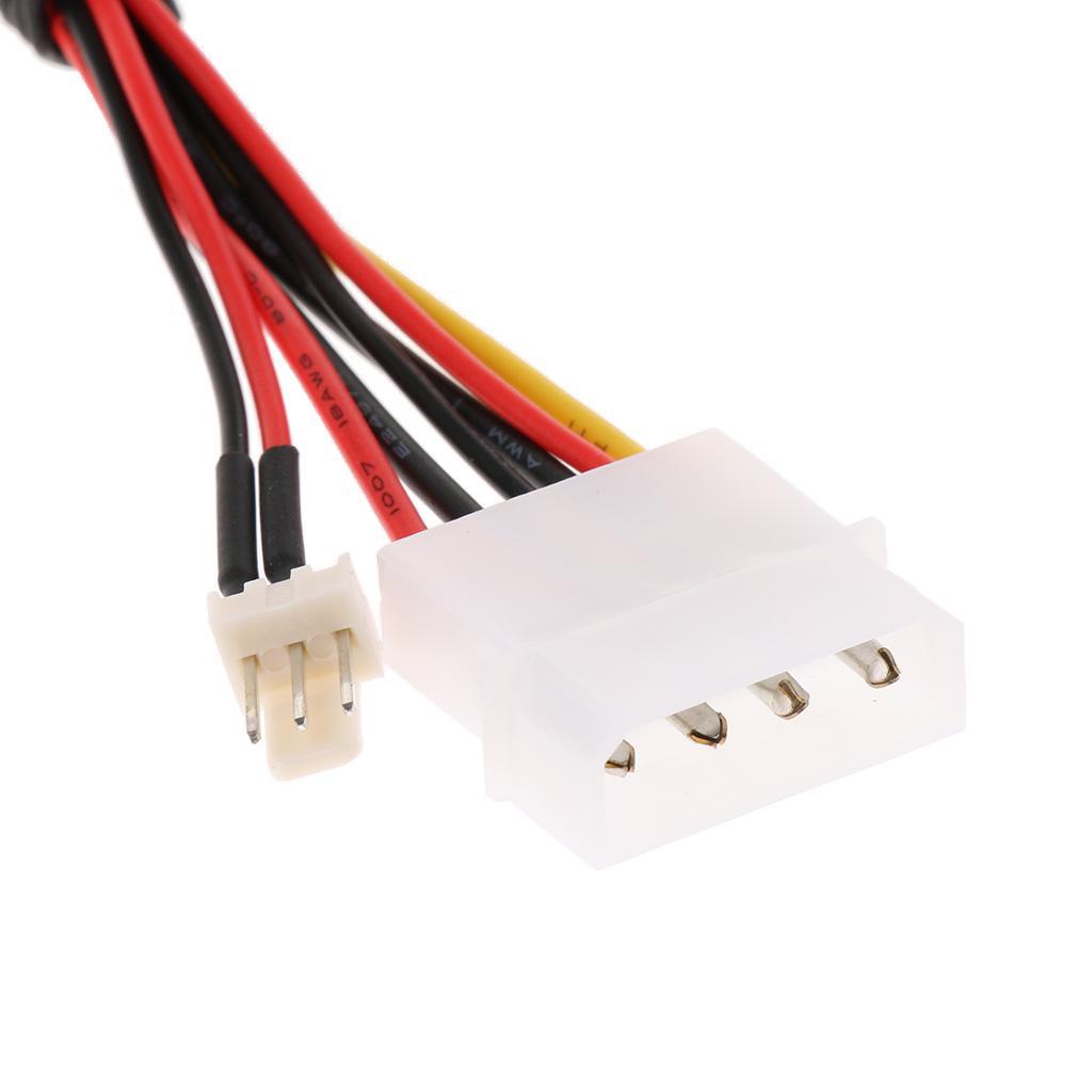 Internal Extension Power Cable 4pin W/ 3-2pin Cooling Housing Fan Y Cable