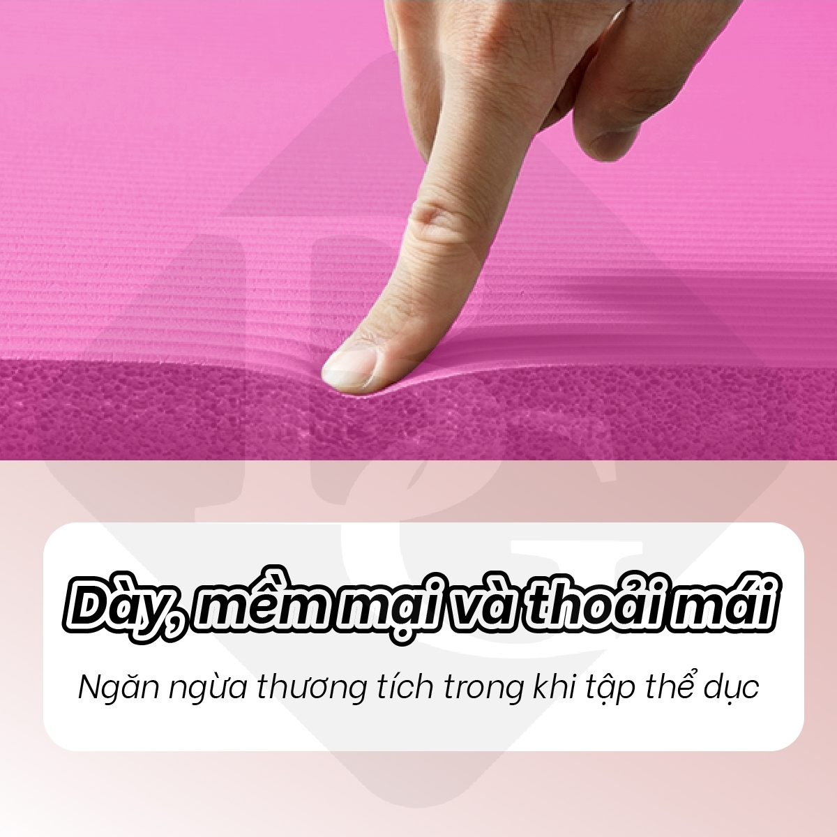 Thảm tập yoga gym  siêu dày 10mm &amp; 15mm  chất liệu cao su NBR tập thể dục tại nhà, đệm văn phòng, thảm dã ngoại du lịch