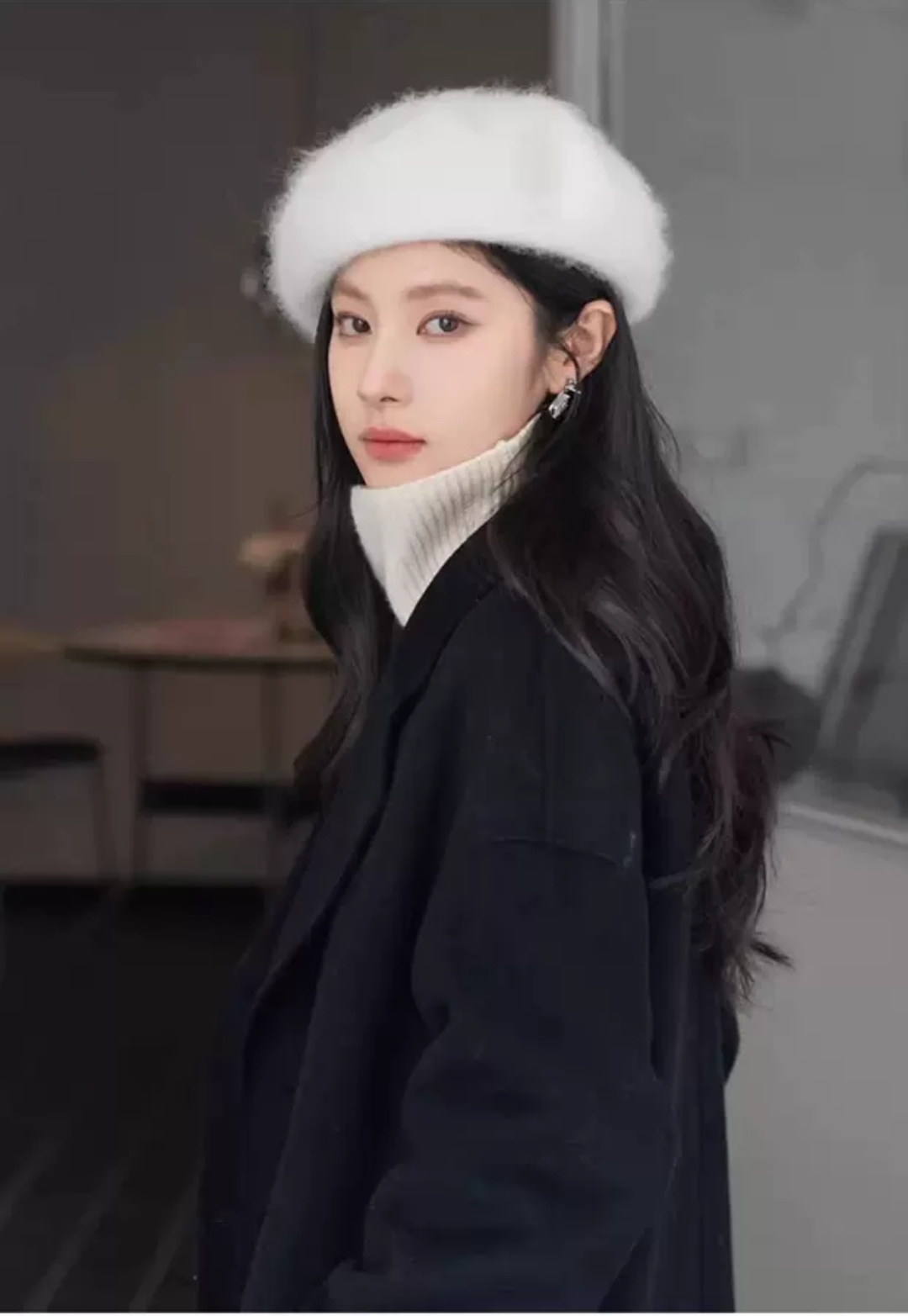 Nón Beret Mũ Nồi Nam Nữ Lông Thỏ Thời Trang Hàn Quốc Chất Liệu Len Nỉ Lông Thỏ Phong Cách Sang Trọng dona25122601