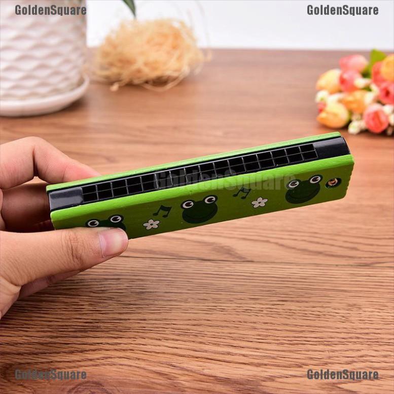 Kèn Harmonica Gỗ 16 Lỗ Đồ Chơi Âm Nhạc Cho Bé