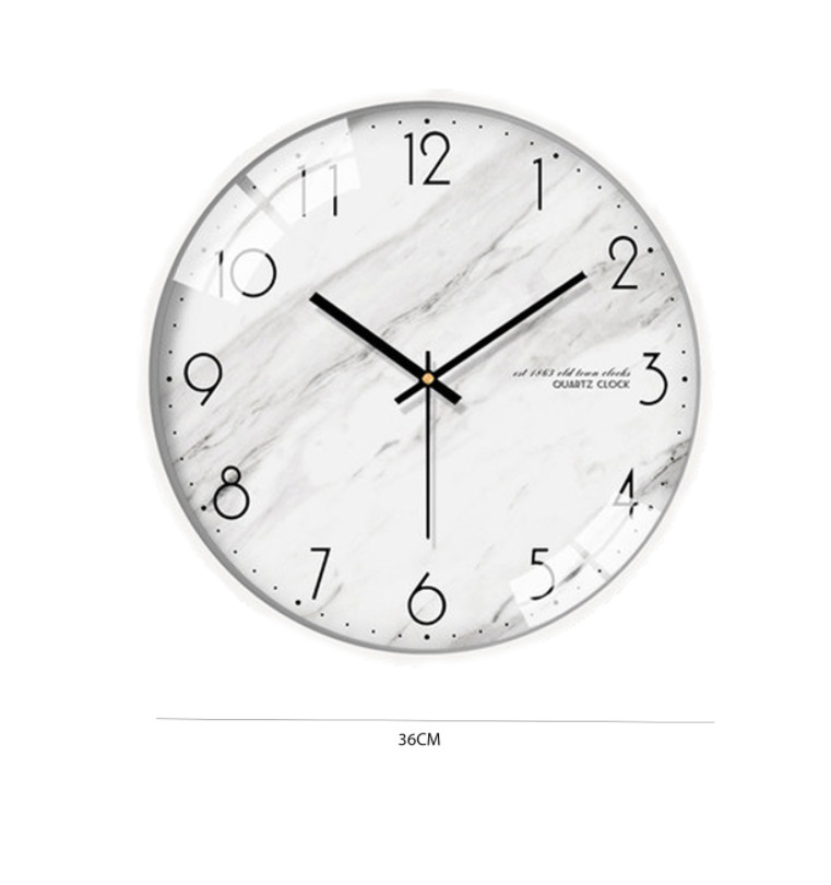 Đồng hồ treo tường nghệ thuật WHITE MARBLE LUX