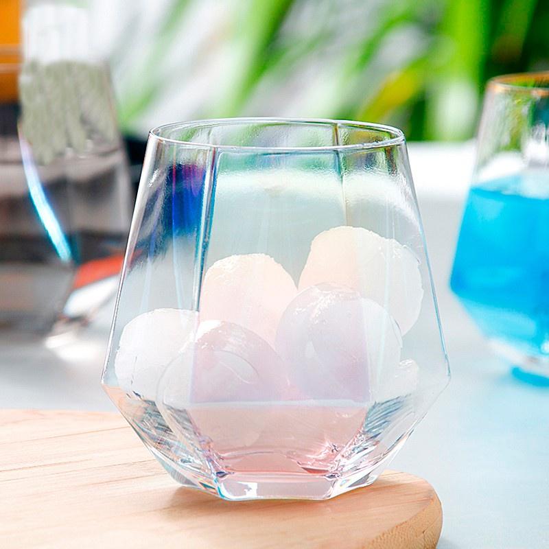 Bộ 6 cốc thủy tinh lục giác hiện đại sang trọng, ly lục giác 310ml