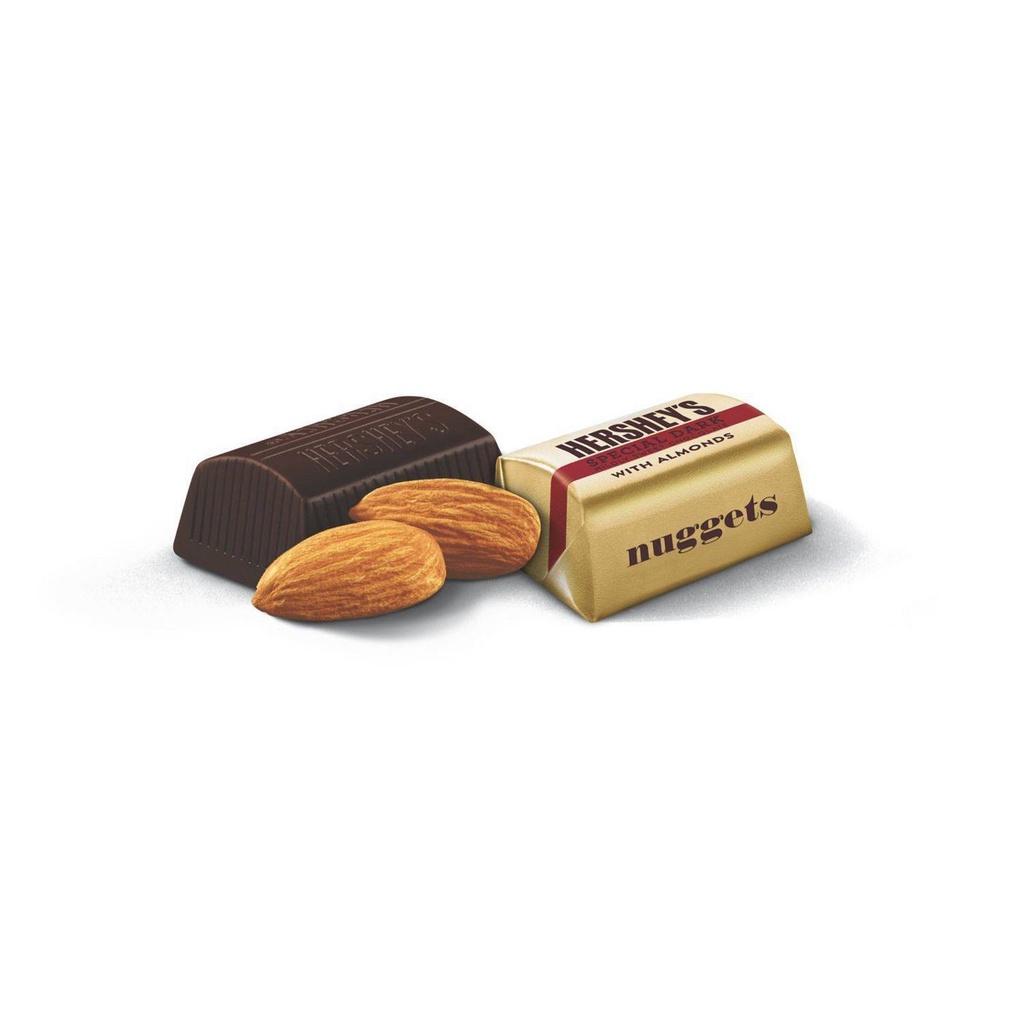 TÚI 286g KẸO SOCOLA ĐEN/ĐẮNG BỌC HẠNH NHÂN Hershey's Nuggets Special Dark Chocolate with Almonds Share Size