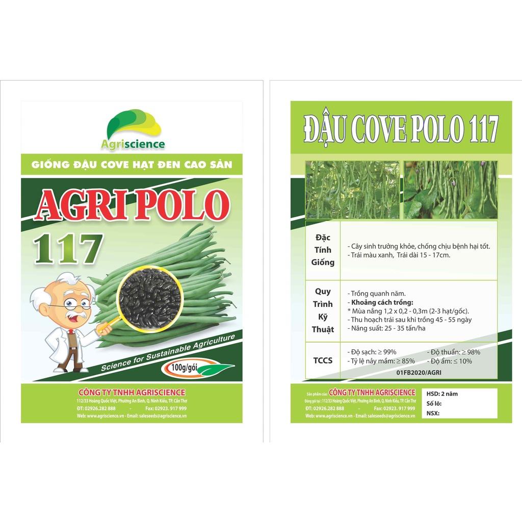 Hạt giống đậu Cove hạt đen cao sản - Agri Polo 117 ( 1 gói 100gram )