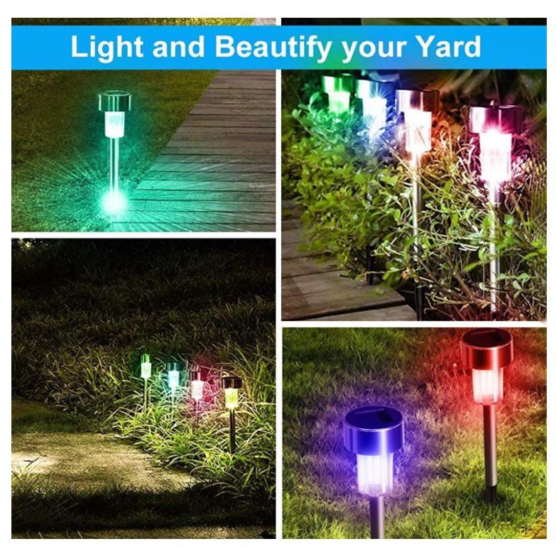 Bộ 10 ĐÈN LED TRANG TRÍ SÂN VƯỜN NĂNG LƯỢNG MẶT TRỜI SUS304