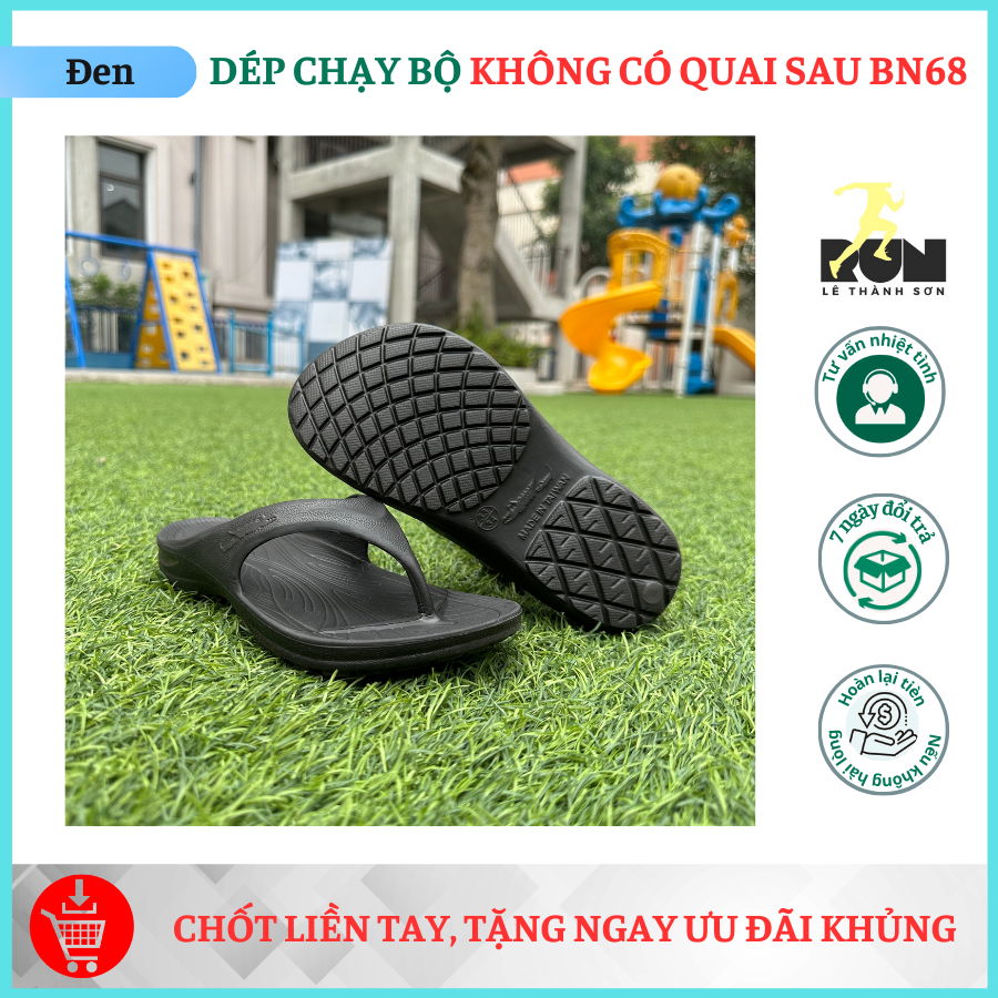 Dép chạy bộ Ysandal B&amp;M Đài Loan loại không có quai sau - BN68