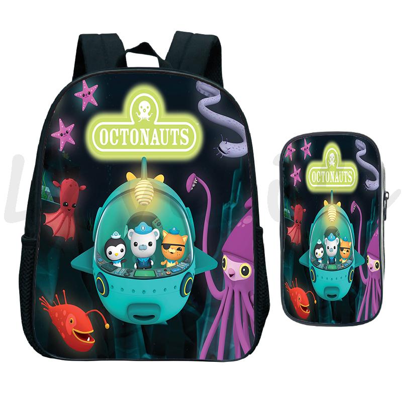 Hoạt Hình Các Octonauts Mẫu Giáo Ba Lô Cho Bé Mầm Non Túi Trẻ Em Schoolbag Bé Trai Bé Gái 2 Set Sinh Đựng Kawaii Mochila