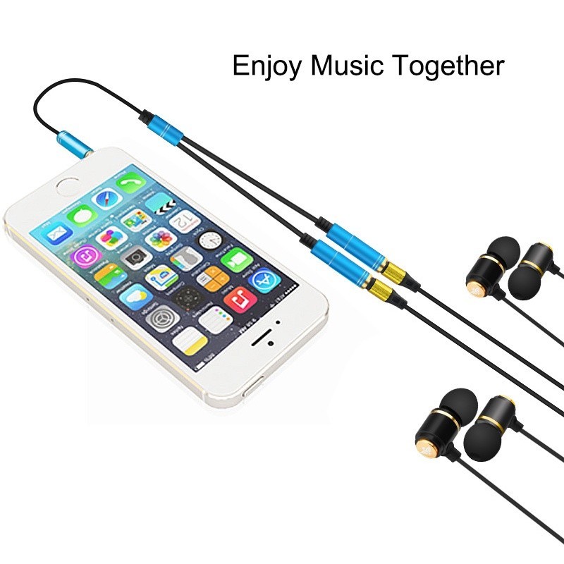 Cáp chia 2 cổng Audio 3.5mm 1 đầu đực ra 2 đầu cái 20cm AV123 10532 Cáp chia Jack 3,5mm dương ra 2 đầu âm 3,5mm Cáp âm thanh 3.5Mm Màu dài Av141-30618 – Hàng Nhập Khẩu