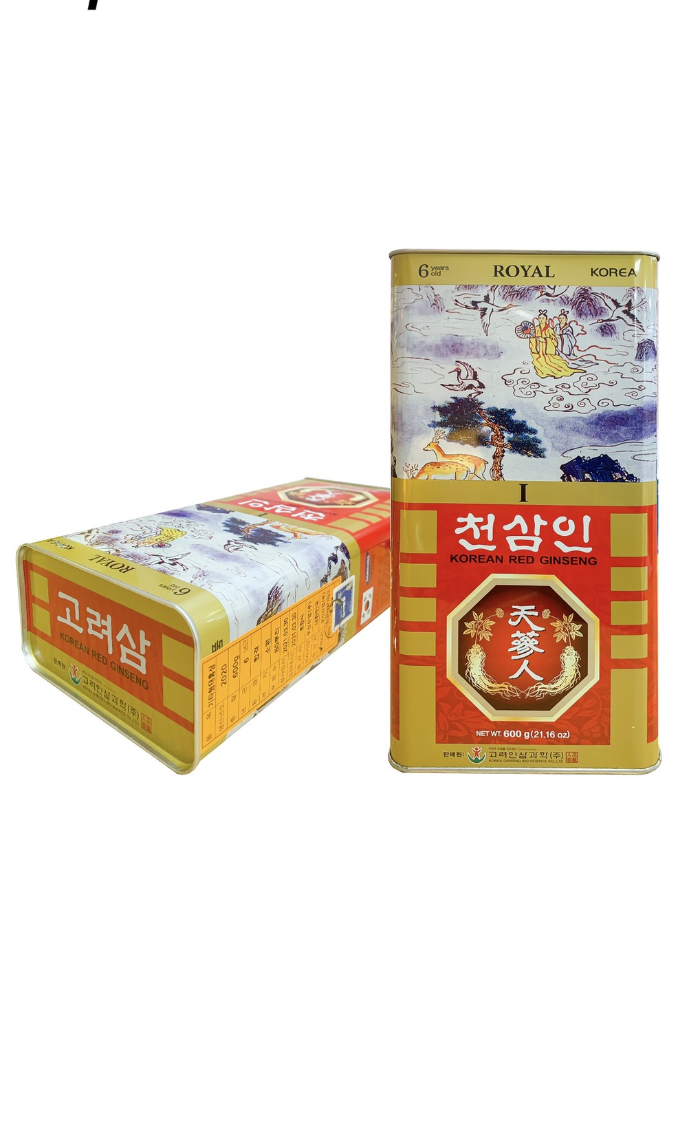 Hồng Sâm Hàn Quốc BIO Nguyên Củ Sấy Khô 600 gram