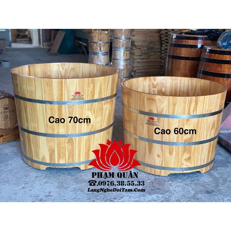 Bồn tắm gỗ thông nhập khẩu, bồn tắm gỗ