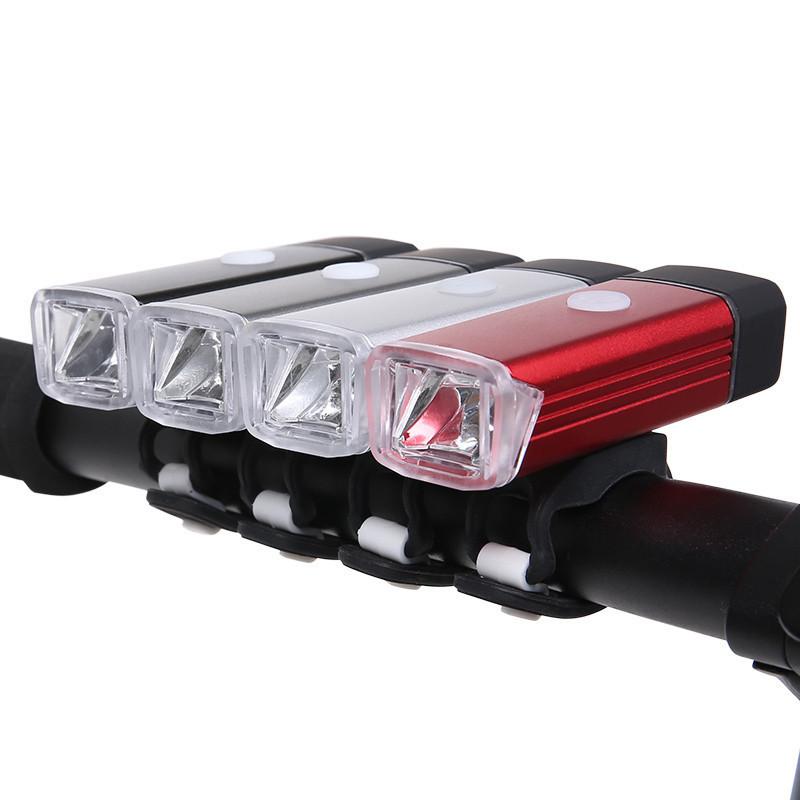 Đèn xe đạp USB chống nước có thể sạc lại Đèn LED phía trước cho xe đạp Đèn pin đi xe đạp Đèn pin tay lái Đèn pin Xe đạp