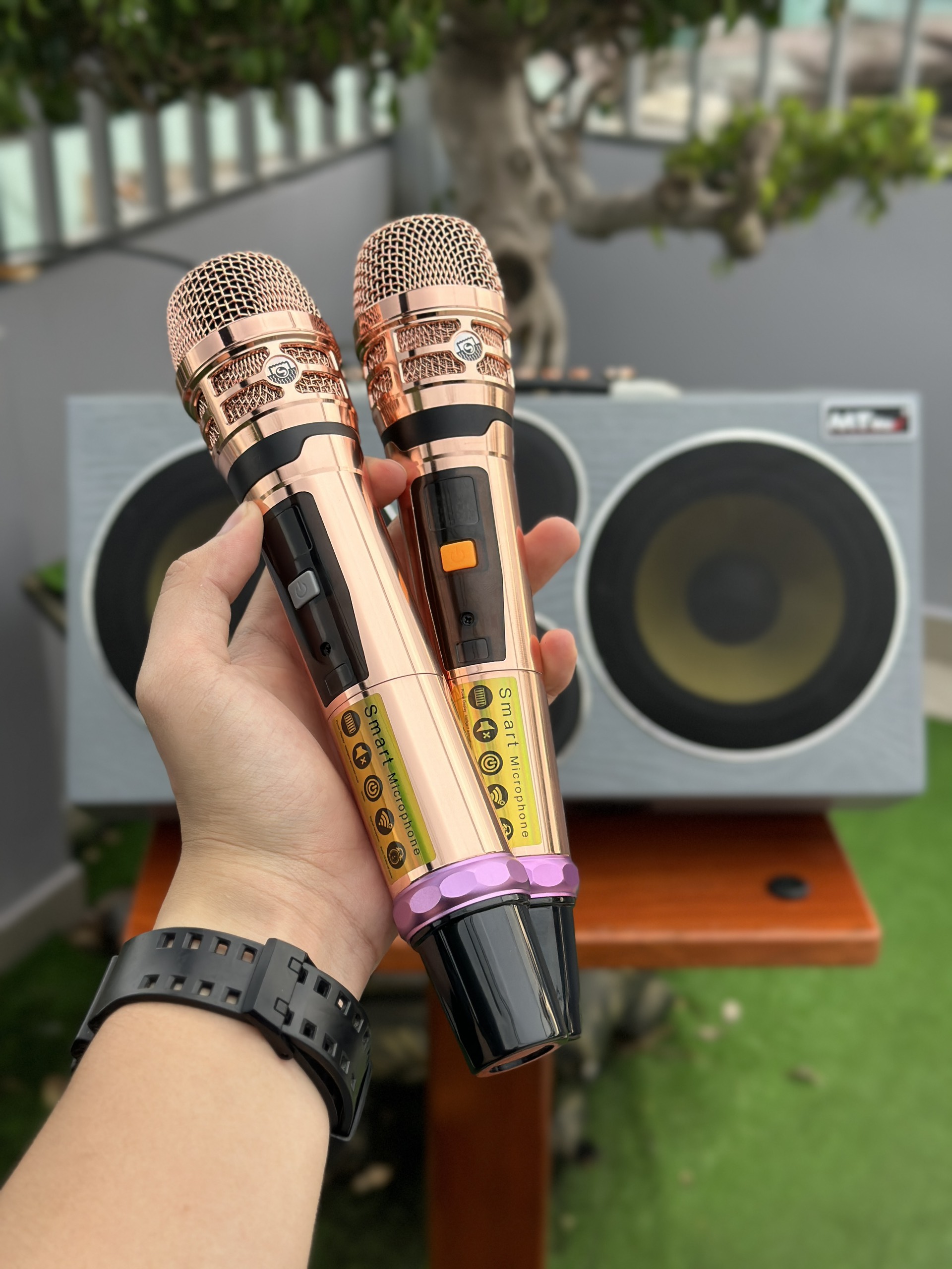 Loa Karaoke Mới Nhất 2024 - Loa Bluetooth MTMAX K3 Pro - Hệ Thống 6 Loa 3 Đường Tiếng Công Suất Lớn 500W, Bass Đôi 2 Tấc, Âm Thanh Mạnh Mẽ, Đi Kèm 2 Micro Cao Cấp, Bảo Hành Chính Hãng 12 Tháng, Hàng Chính Hãng