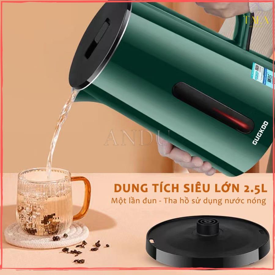 [HLA] Ấm Siêu Tốc 2 Lớp CKD - ST19, Công Suất Lớn 1500W, Ấm Đun Nước Siêu Tốc Dung Tích 2.5L An Toàn Tiết Kiệm Điện