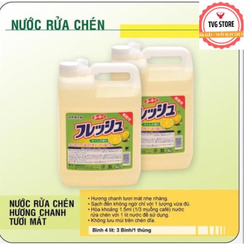 Nước rửa bát WAI hương chanh 4 lít - chuẩn chính hãng lưu hành thị trường Nhật