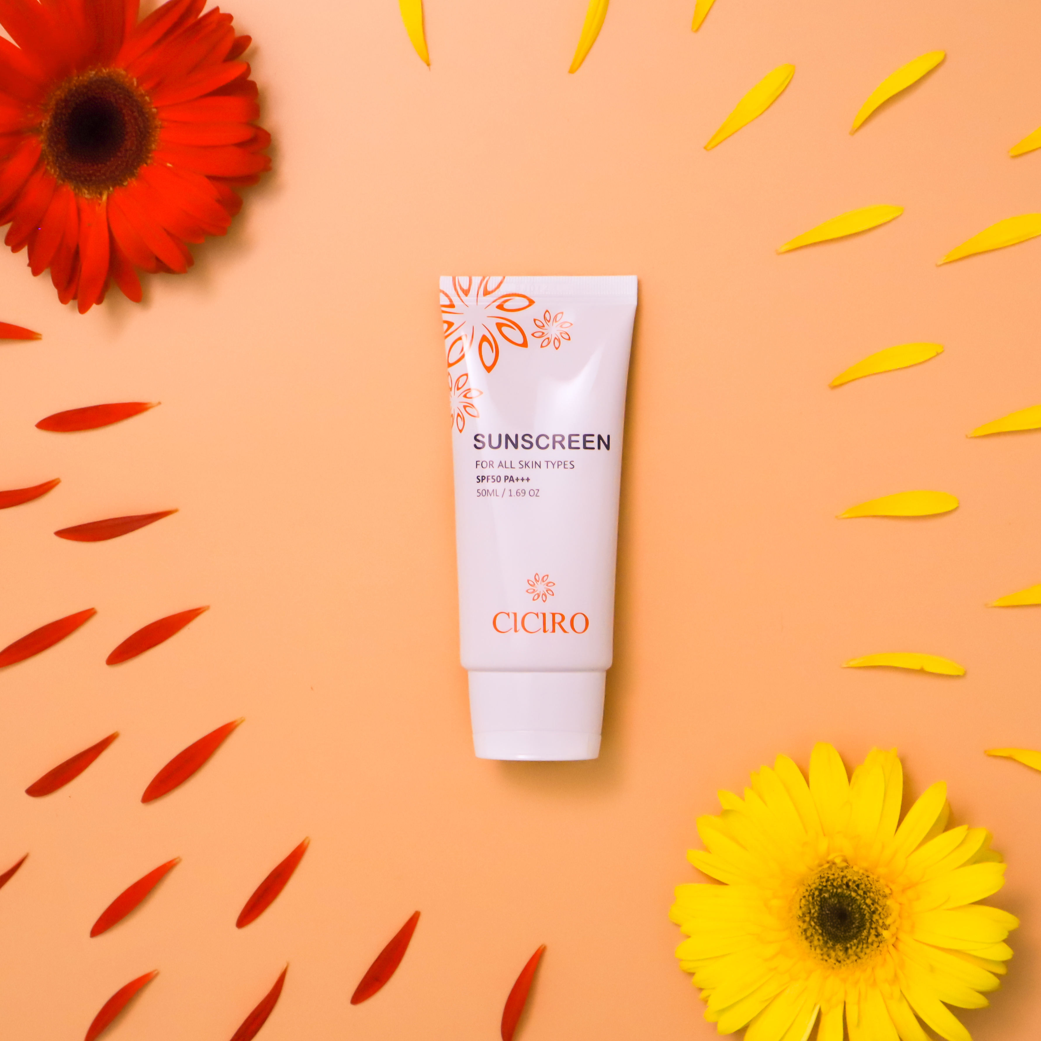 Kem Chống Nắng Dưỡng Trắng CICIRO Dành Cho Mọi Loại Da SPF50 PA+++ 50ml Tặng băng đô rửa mặt JSKCN26