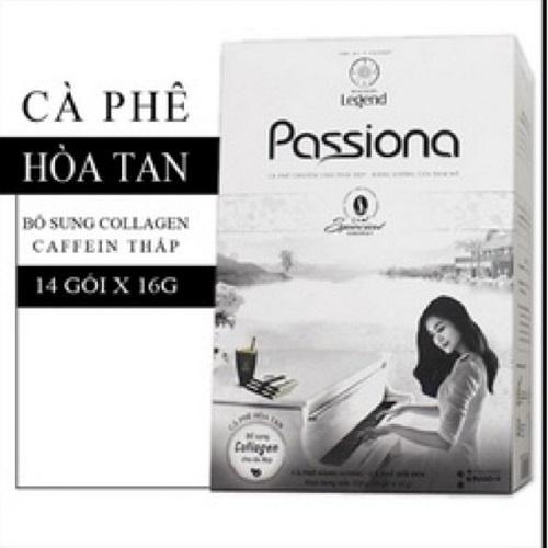 Combo 2 Hộp Cà phê Passiona - Hộp 14 Sticks - Trung Nguyên Legend (Collagen, đường ăn kiêng, cafein thấp)