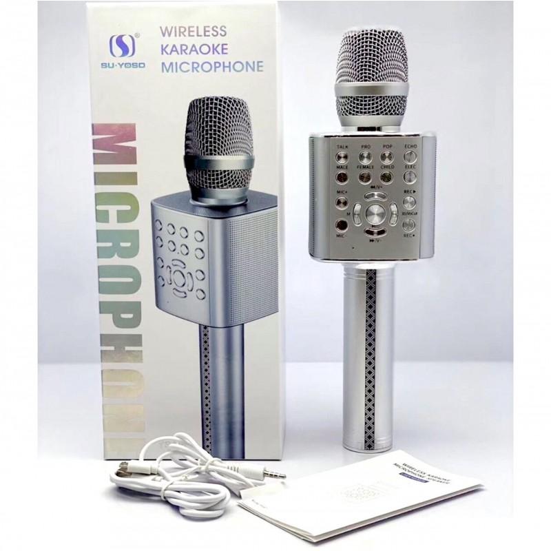 Micro karaoke bluetooth cao cấp SU YOSD YS-96 Bass hay chống hú, hát cực nhẹ (Màu Random)