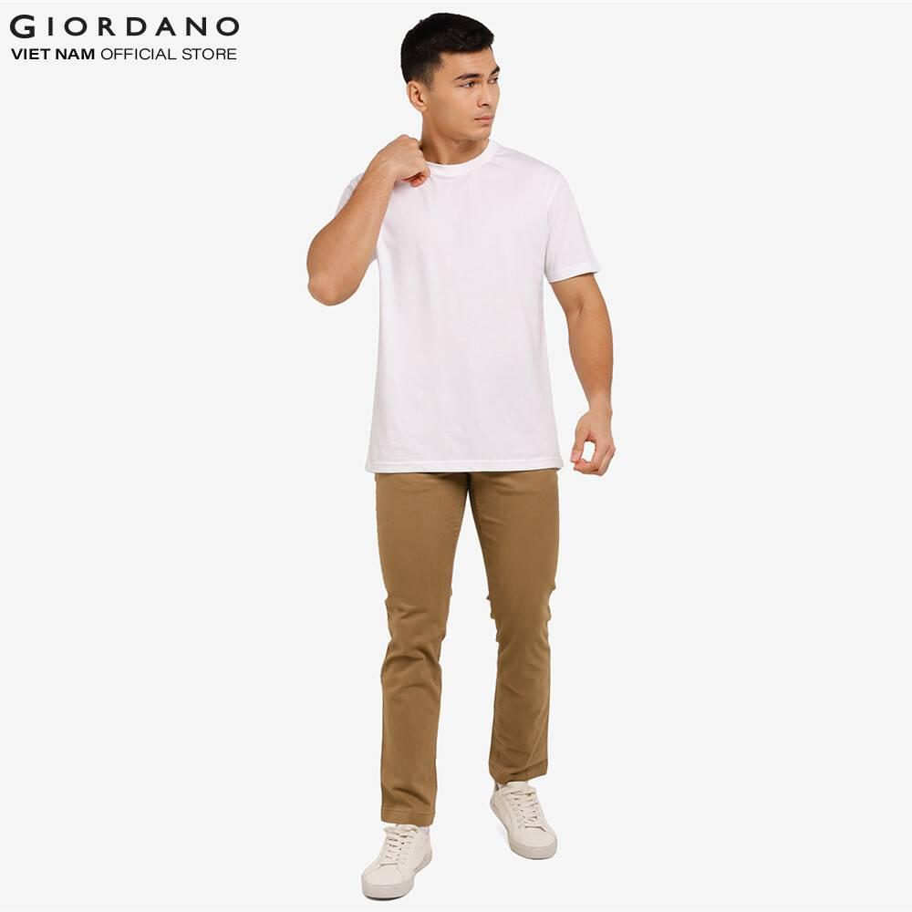 Áo Thun Nam Ngắn Tay Trơn Giordano 01021250