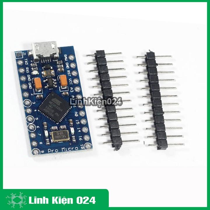 Sản phẩm KIT Arduino Pro Micro 5V/16Mhz ATmega32U4 ( BH : 1 tháng )