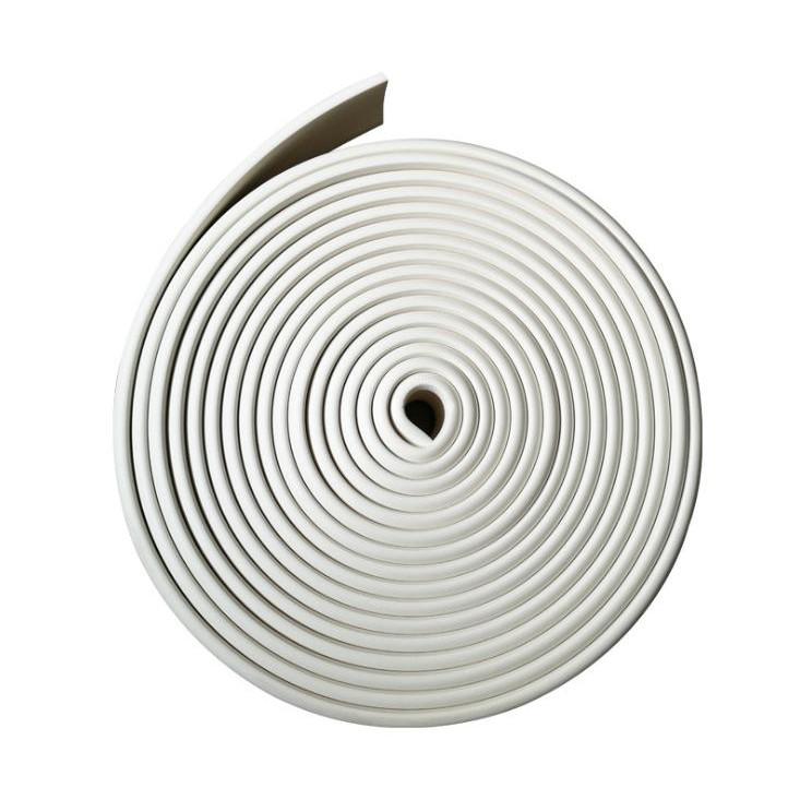 Xốp dán tường viền cao su khổ 6cm x 5 Mét - màu trắng