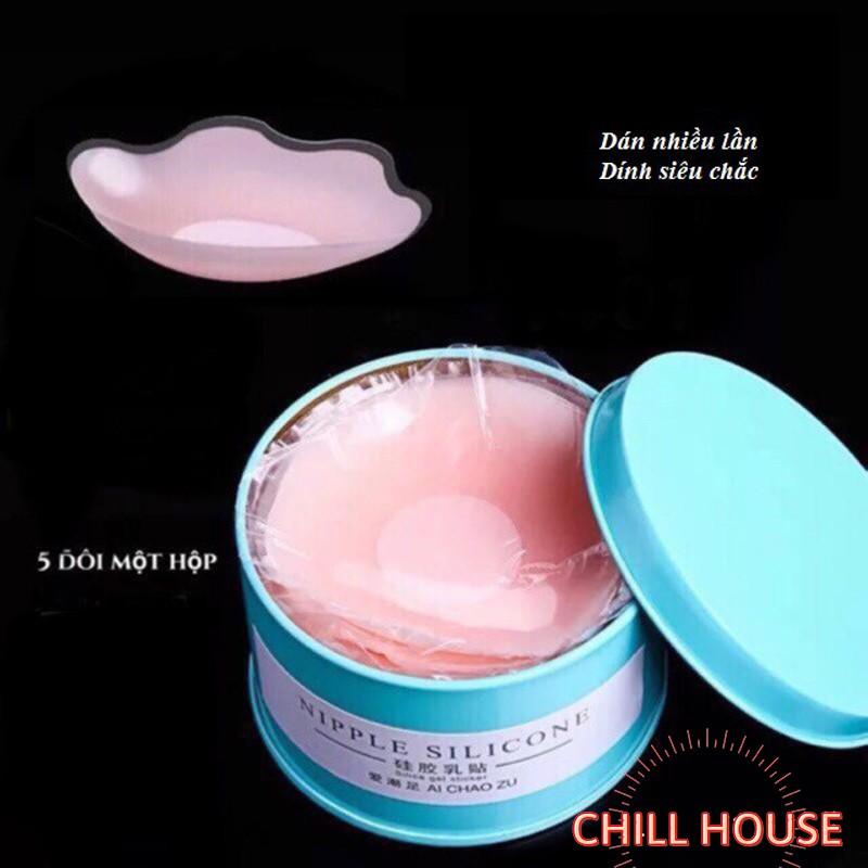 HOT-HỘP 5 ĐÔI MIẾNG DÁN NGỰC SILICON SIÊU MỀM 1401 - CHILLHOUSE