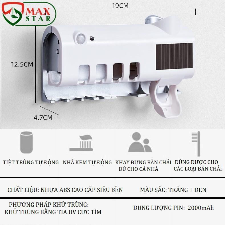 Máy tiệt trùng khử trùng bàn chải tia UV, Hộp đựng bàn chải Nhả kem đánh răng