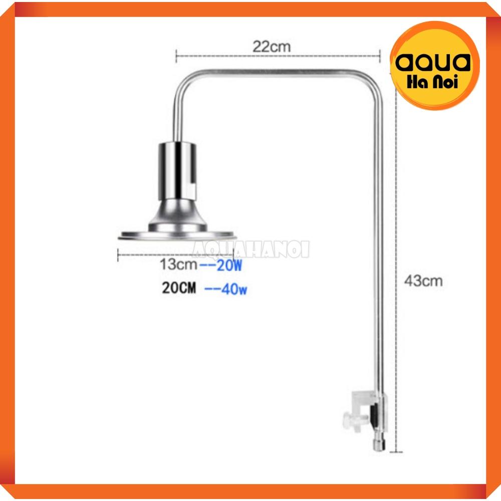 Đèn LED chụp XINMA 20W/40W treo thành hồ thủy sinh - sáng trắng/mix màu