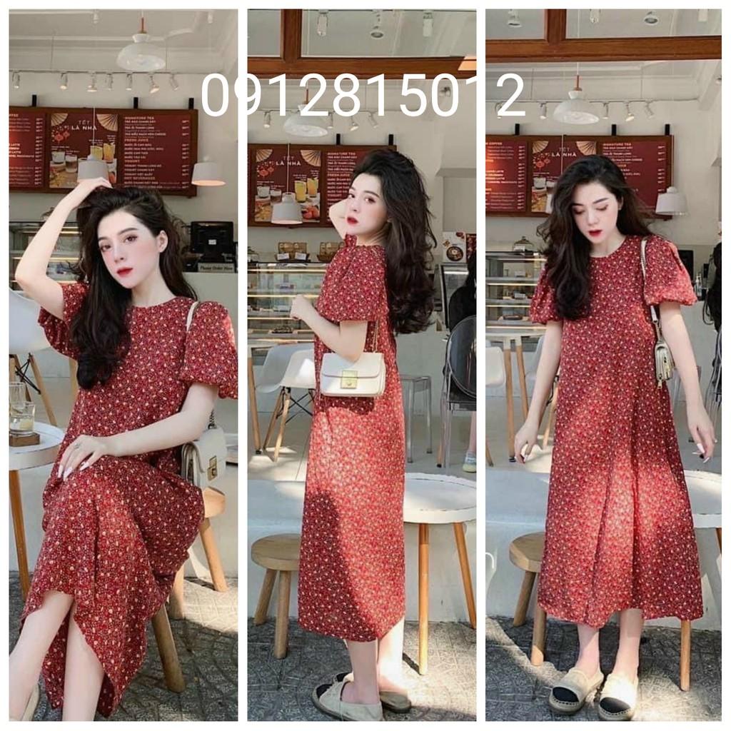 Váy bầu,đầm bầu thời trang thiết kế chất đũi hàn freesize từ 45 đến 70kg - Tổng kho đồ bầu