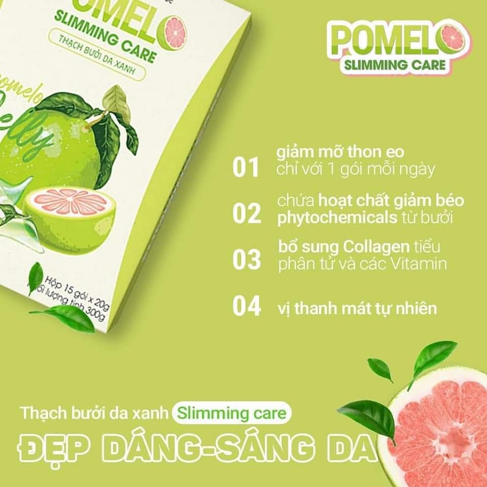 Thạch bưởi da xanh Pomele Slimming care hỗ trợ giảm cân
