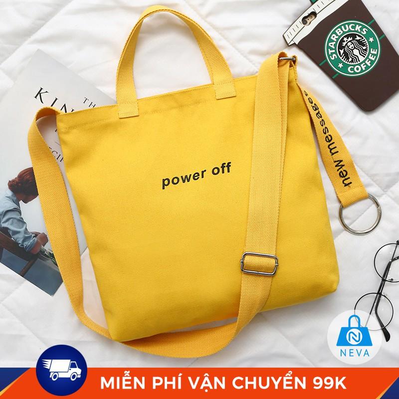 {Hàng Mới Về} Túi Vải/ Túi Tote 2 màu Vàng / Đen Cá Tính NEVA115