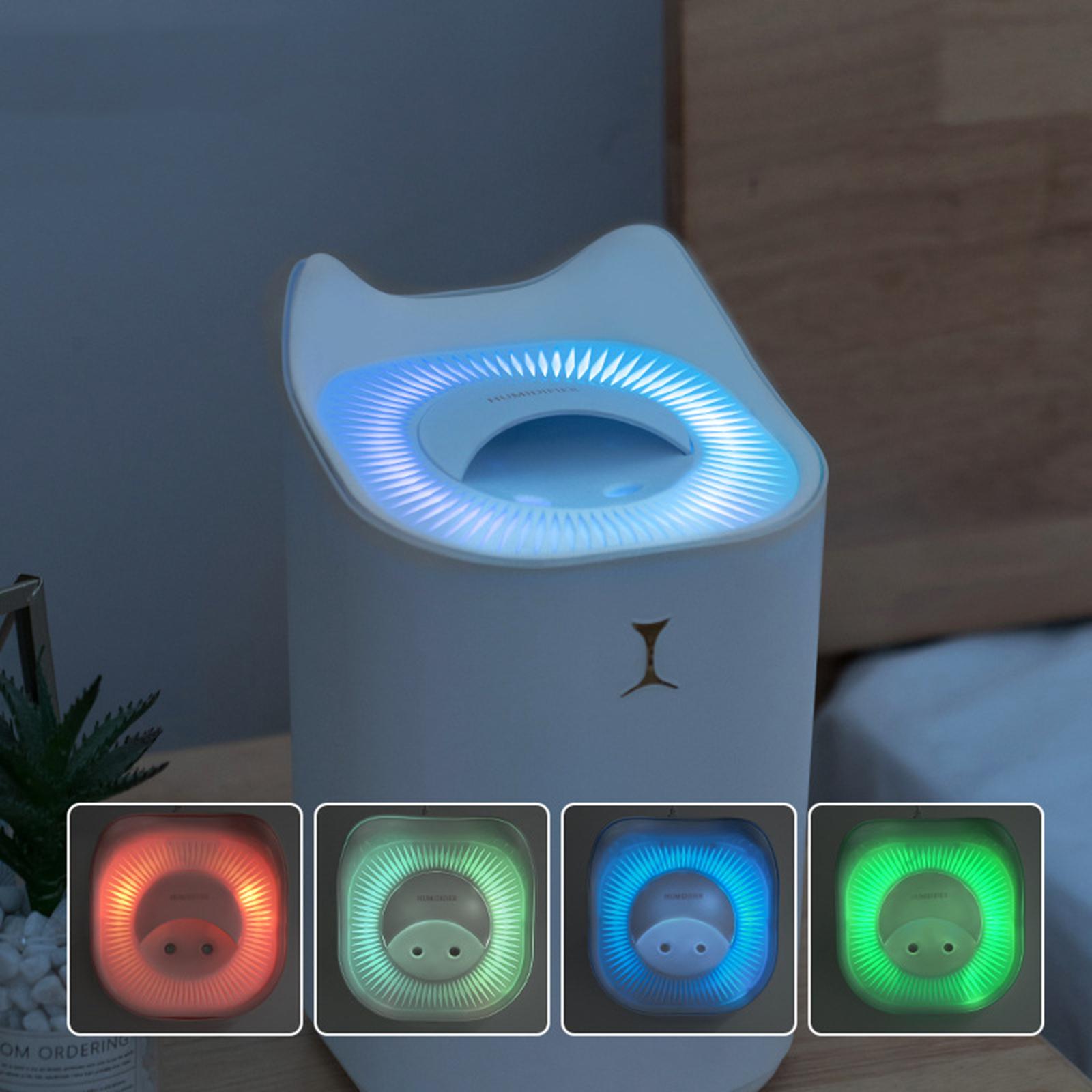 USB Mini Humidifier 330ml Portable Humidifier Cool Mist Humidifier Colorful LED Night Light