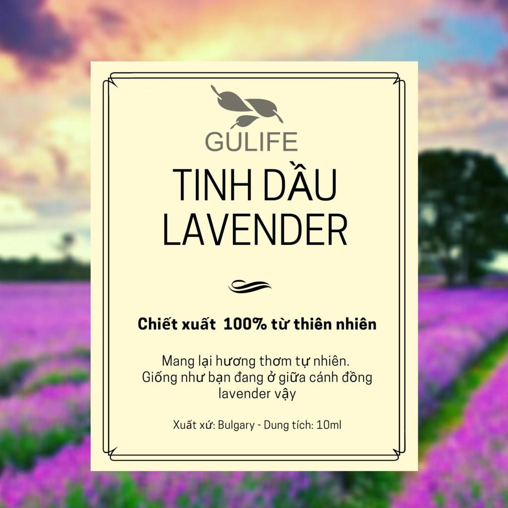 Tinh dầu Lavender GULIFE Chiết Xuất Hoàn Toàn Từ Thiên Nhiên - Làm Thơm Phòng &amp; Hương Ấn Tượng