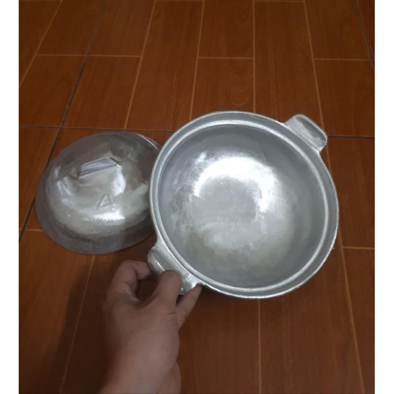 Nồi gang đúc kho cá thịt, nấu cháo lẩu đk 21cm