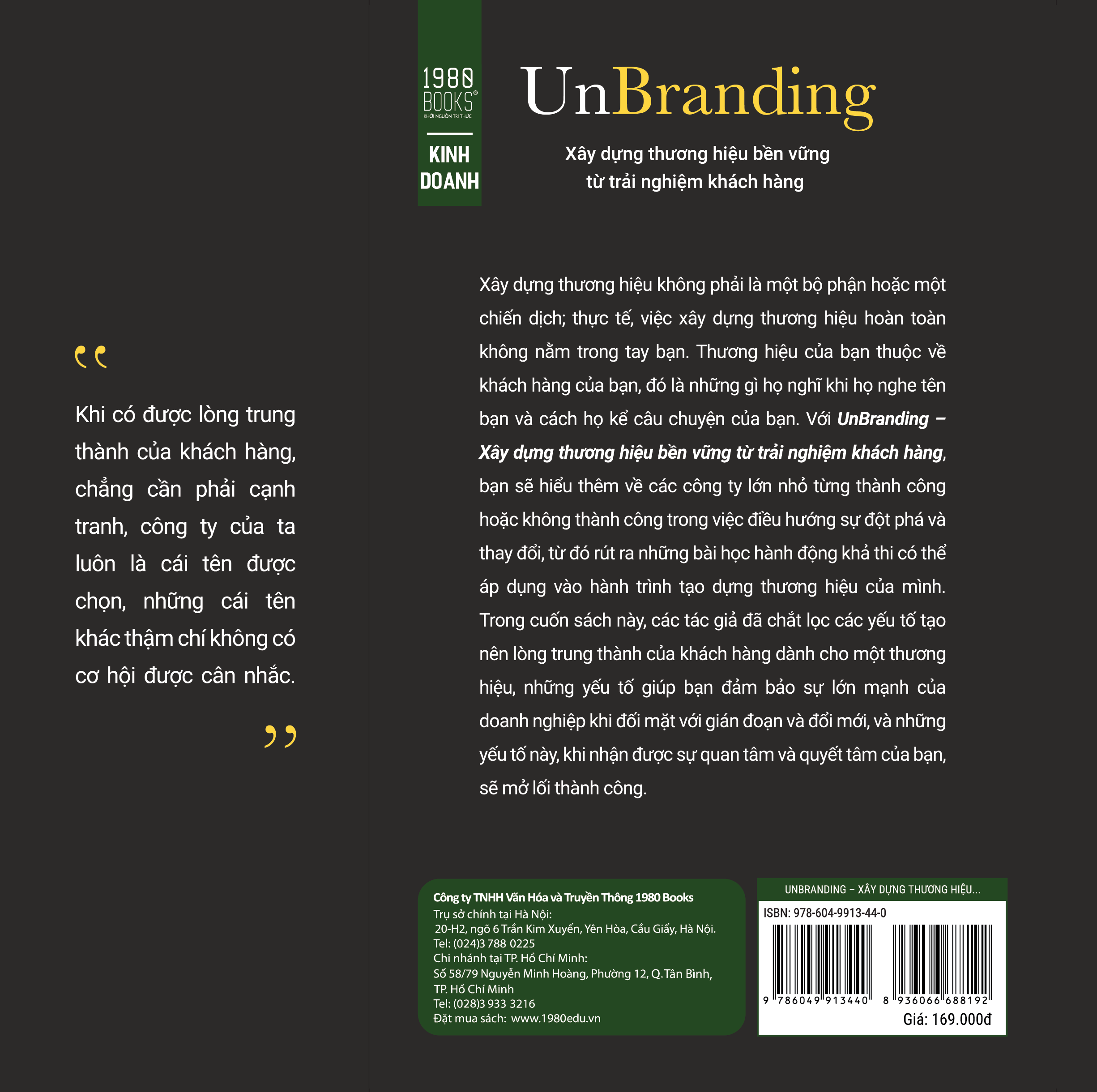 Unbranding – Xây Dựng Thương Hiệu Bền Vững Từ Trải Nghiệm Khách Hàng