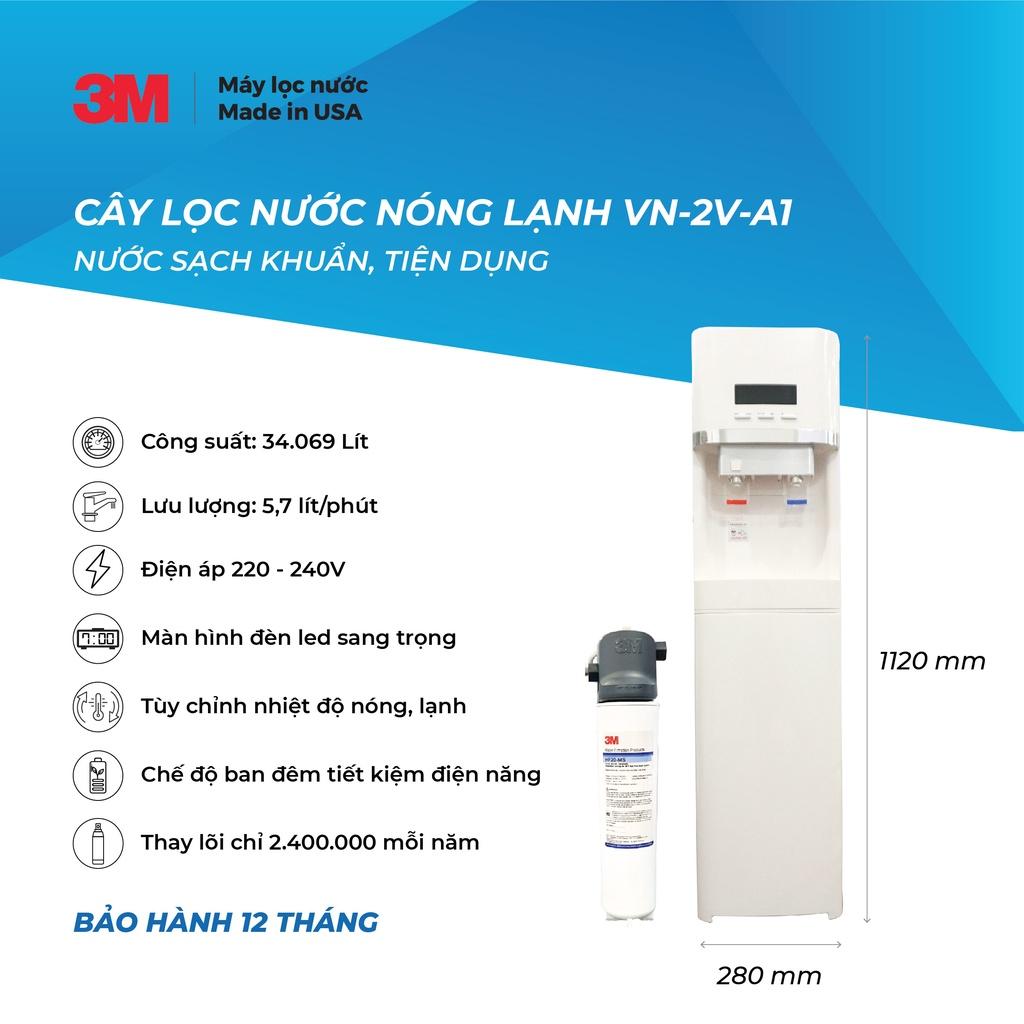 Cây Lọc Nước Nóng Lạnh 3M VN2V-A1 Có Bảng Điện Tử (Sử Dụng Máy 3M Brew120-MS) - Hàng Chính Hãng