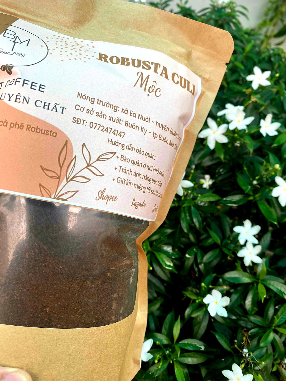 Cà phê Robusta Culi nguyên chất rang MỘC 100% - Robusta Buôn Ma Thuột cafe từ Đắk Lắk 1 kg