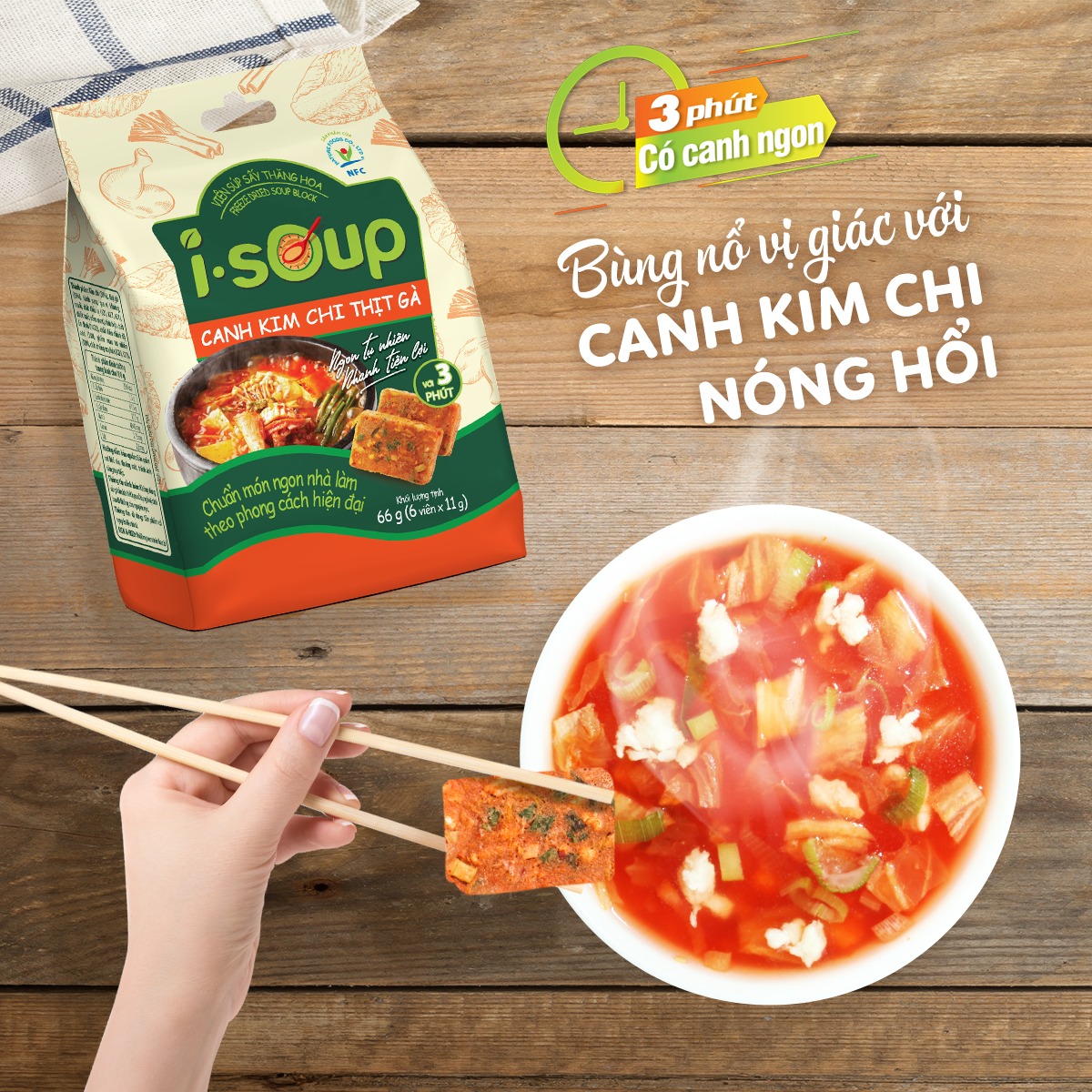 Combo Best Seller 3 Túi Canh I-Soup Mặn