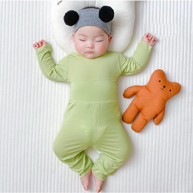 Đồ bộ DÀI TAY bé trai bé gái trơn, Set quần áo trẻ em mặc nhà, bộ cộc tay mùa thu 4-18kg