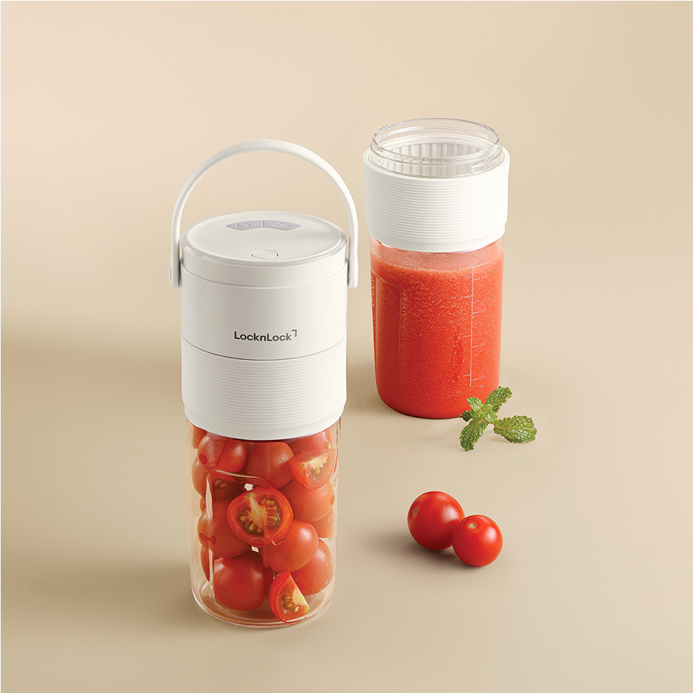 Máy Xay Sinh Tố Cầm Tay LocknLock Vacuum Portable Blender EJJ346IVY 475ml, Hàng Chính Hãng, Chức Năng Hút Chân Không - JoyMall