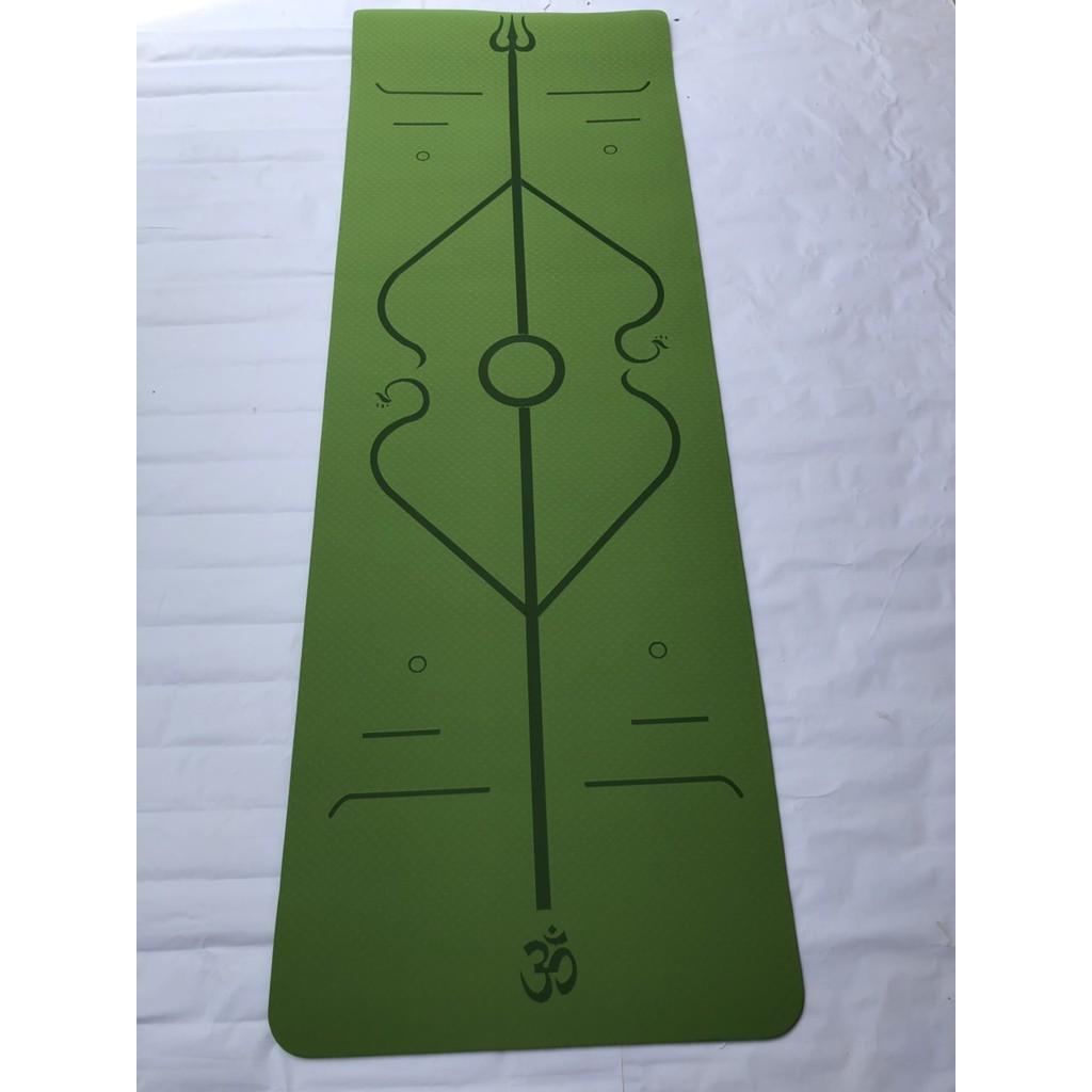 Thảm yoga 8mm TPE định tuyến(Kèm túi)-Hoa văn ngẫu nhiên
