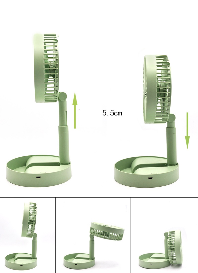 Quạt USB Tích Điện Đa Năng XM66-28 Gấp Gọn Để Bàn Với 3 Chế Độ Gió