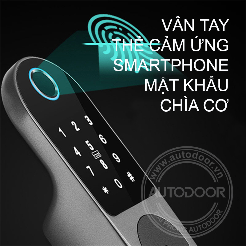 Khóa cổng RL-067 dùng thẻ ,vân tay, mật khẩu , smartphone - Glaze