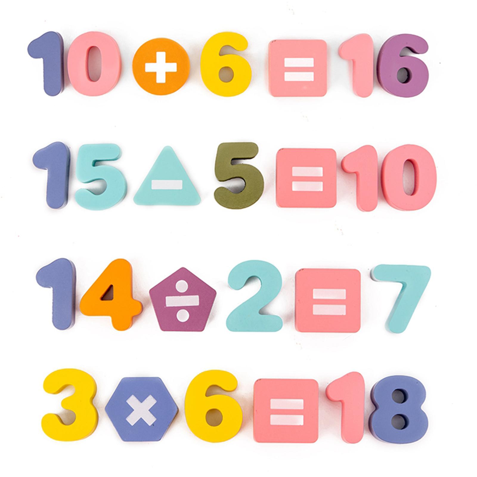 Toddler Jigsaw Kids Puzzle Letters Numbers Wooden Learning Toys