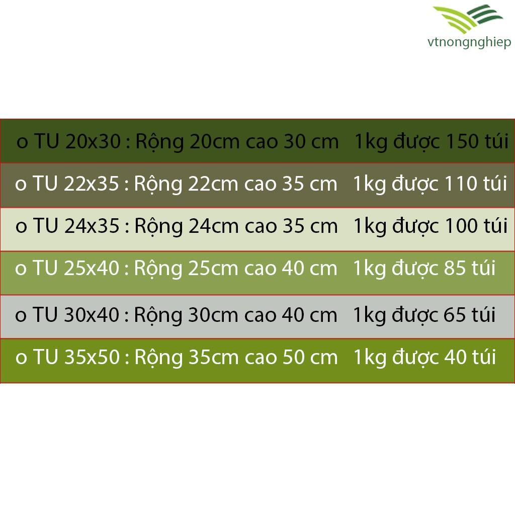 1 kg Túi ươm cây, thương hiệu Nguyễn Tân, nhựa Pe đen, đáy vuông