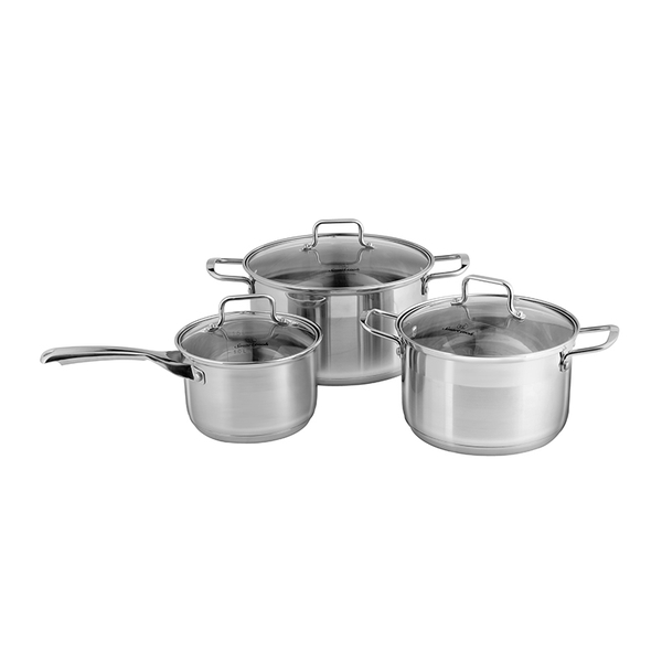 Bộ nồi quánh inox cao cấp Smartcook 2101OL size 16, 20, 24cm, Hàng chính hãng, dùng được mọi loại bếp - JoyMall