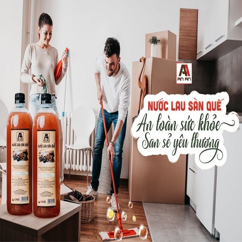 Combo lau sàn sả chanh + lau sàn quế  (1000ml/chai)| Xua đuổi côn trùng, sàn nhà sạch bong thơm ngát|