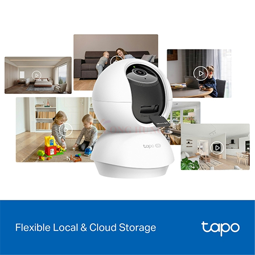 Camera trong nhà TP-Link Tapo AI Pan/Tilt Home Security Wifi 8MP 4K C250 - Hàng chính hãng