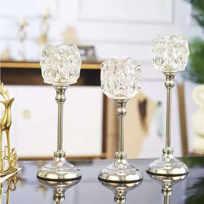 Set đế nến trang trí FROZEN MISTRAL