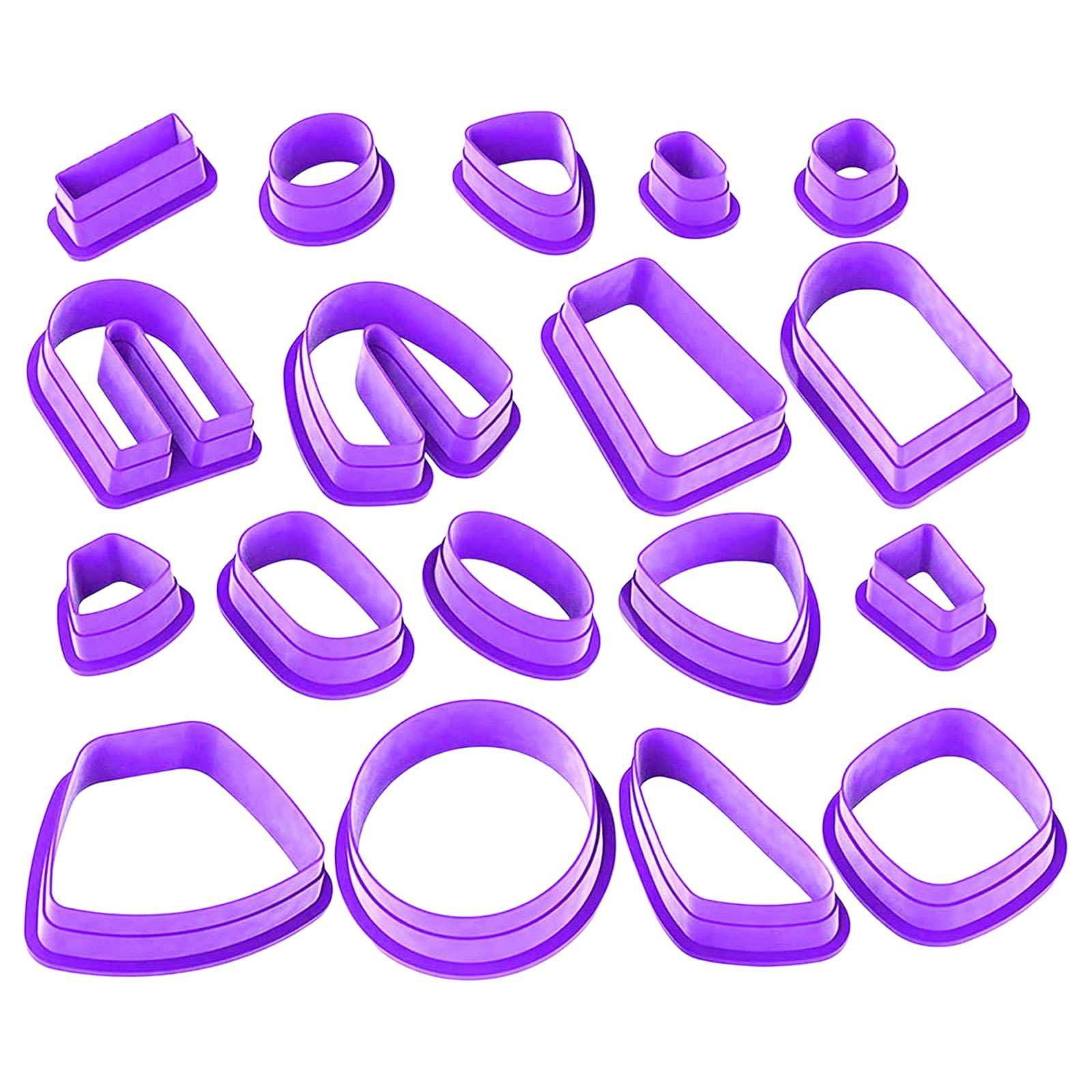 18Pcs Polymer Clay Cutters Polymer Clay Jewelry Different Shapes Clay Cutting Tools