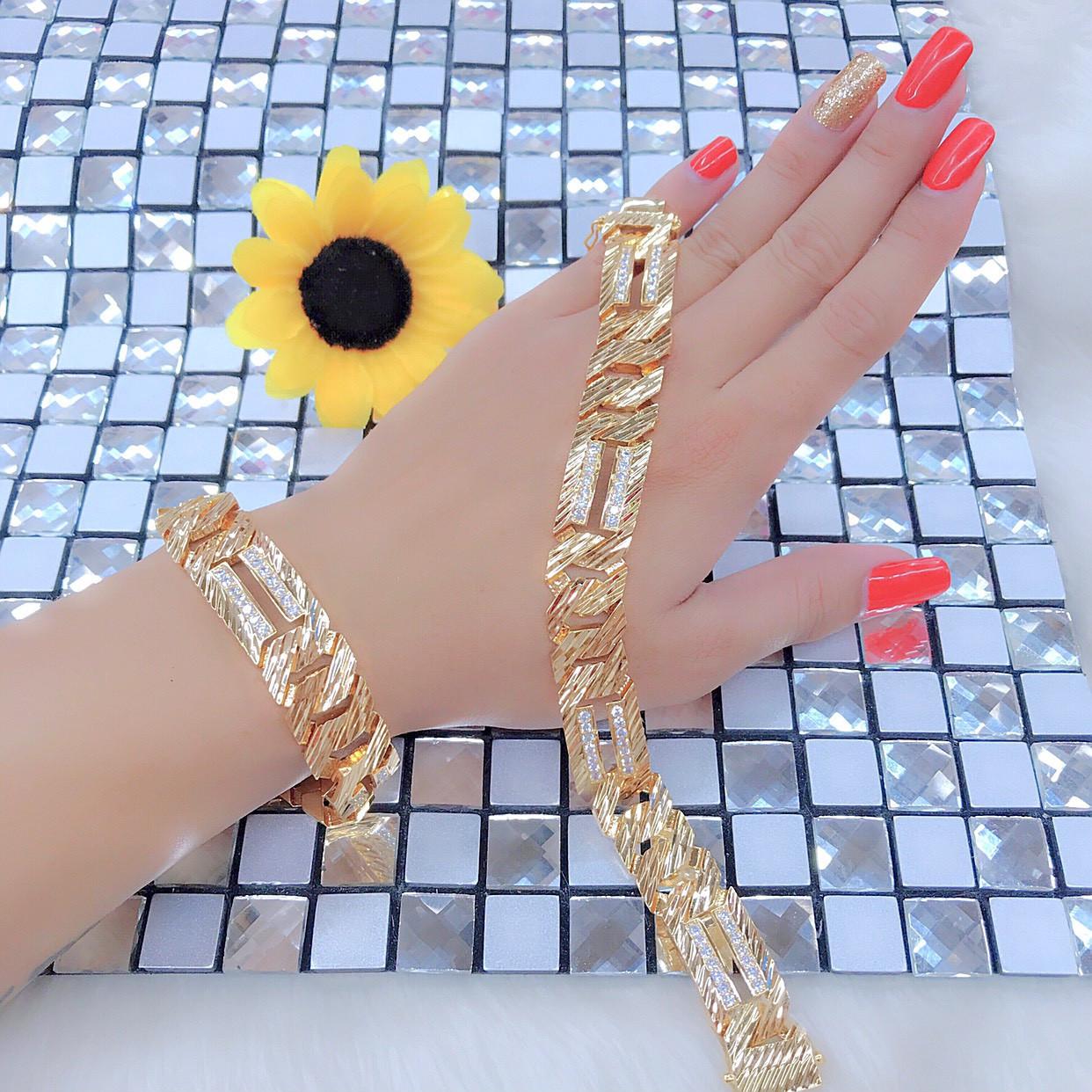 Lắc Tay Nữ Mẫu 08-1708 Mạ Vàng 24K